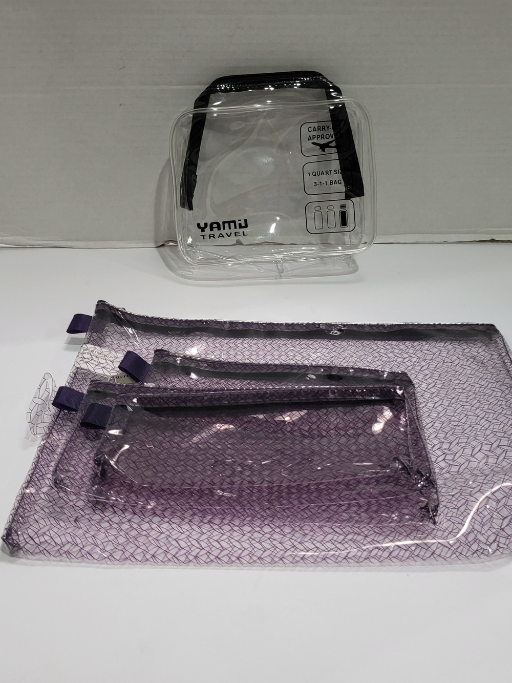 Travelon 4 PCS Packing Envelopes Pouches & Travel Liquid Accessorie Bag
